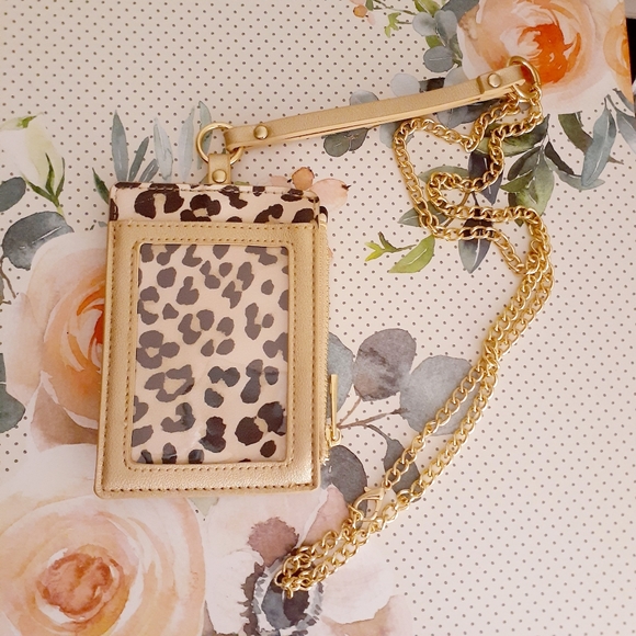 Chico's Accessories - 🌸🌸3/$15 Chico's Gold W/Cheetah Print ID Lanyard